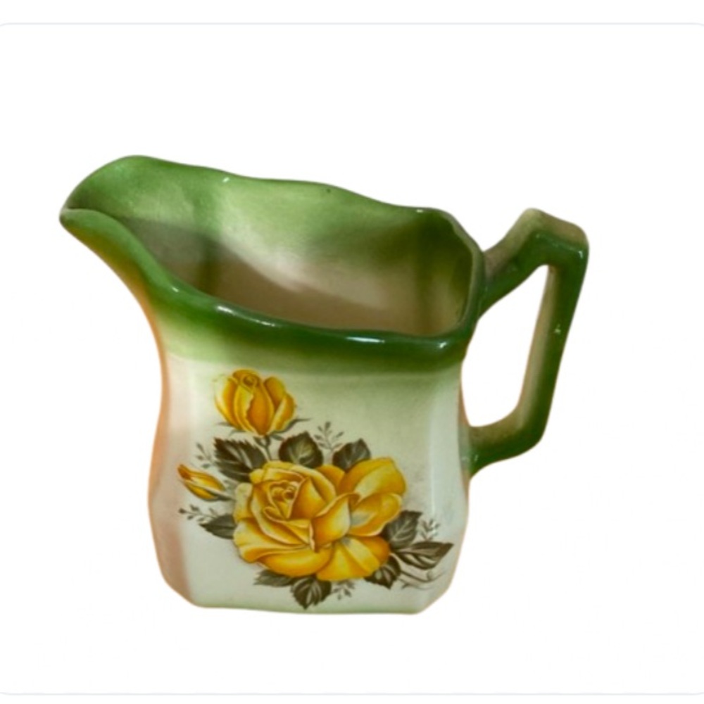 Vintage Floral Creamers Small Pitcher 5 1/2 Inch Height